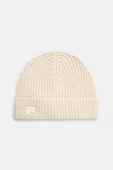 Pangaia czapka kaszmirowa kolor beżowy wełniana 10002316 - zdjęcie produktu nr 1