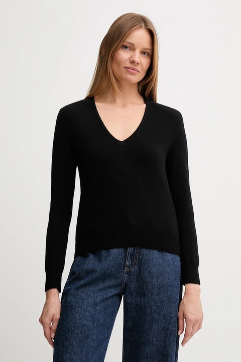 United Colors of Benetton sweter wełniany damski kolor czarny lekki 1002D401Y - zdjęcie produktu nr 1