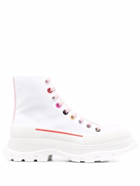 Alexander McQueen Tread Slick ankle lace-up sneakers - White - zdjęcie produktu nr 1