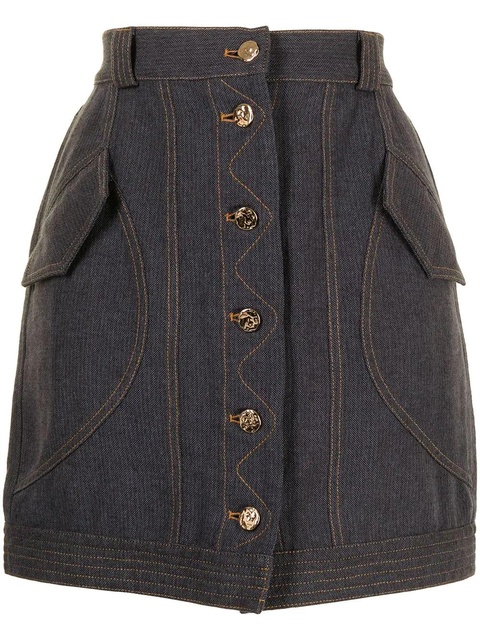 Acler Rosanna button-up skirt - Blue - zdjęcie produktu nr 1