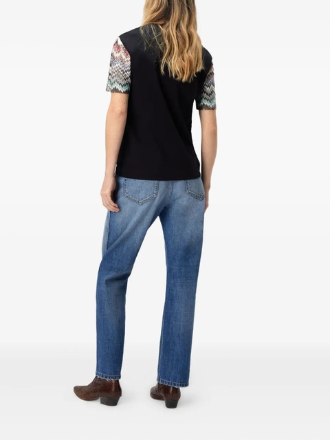 Missoni zig-zag sleeve top - Black - zdjęcie produktu nr 2