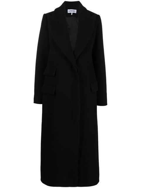 LOEWE single-breasted wool coat - Black - zdjęcie produktu nr 1