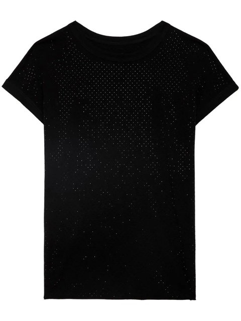 Zadig&Voltaire Cecilia crystal-embellished T-shirt - Black - zdjęcie produktu nr 1