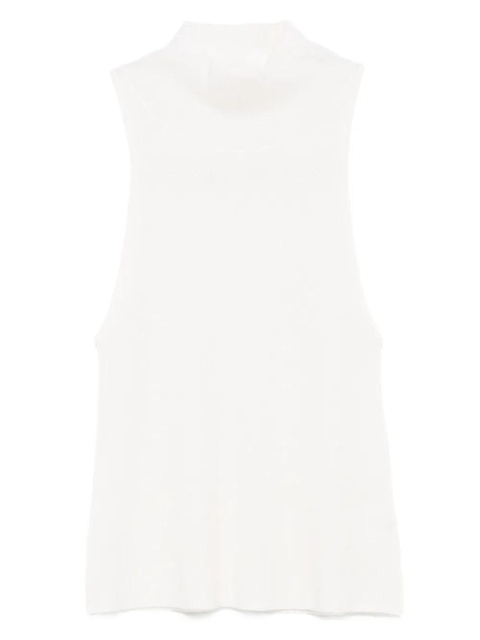 St. Agni high-neck ribbed vest - White - zdjęcie produktu nr 1