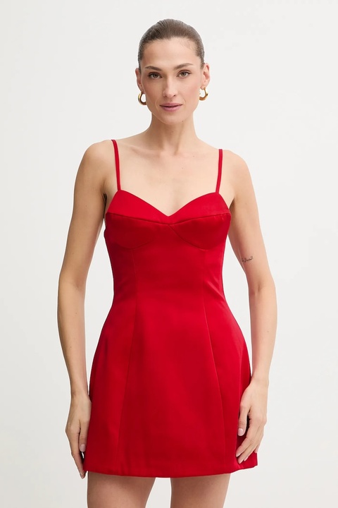 Bardot sukienka kolor czerwony mini prosta 59817DB - zdjęcie produktu nr 1
