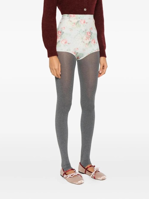 Simone Rocha floral-printed shorts - Blue - zdjęcie produktu nr 2