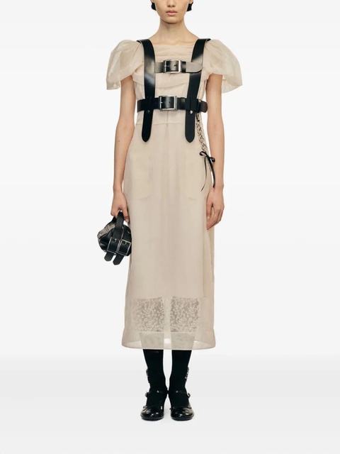 Simone Rocha buckle chain midi dress - Neutrals - zdjęcie produktu nr 1