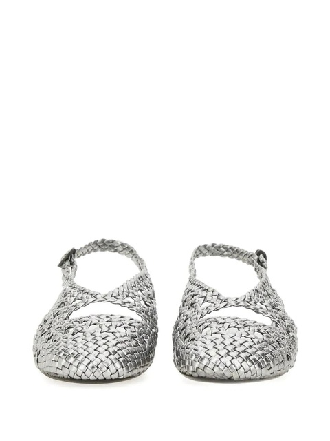 Hereu woven strap ballet flats - Silver - zdjęcie produktu nr 1
