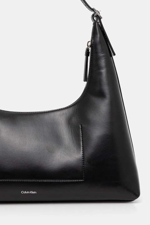 Calvin Klein torebka skórzana kolor czarny LV04F3262G - zdjęcie produktu nr 2