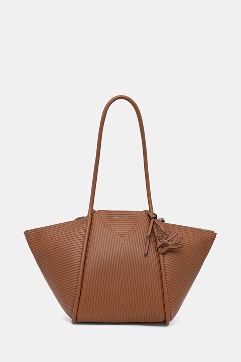 Karl Lagerfeld torebka K/WELLEN MD kolor brązowy B1W30043 - zdjęcie produktu nr 1