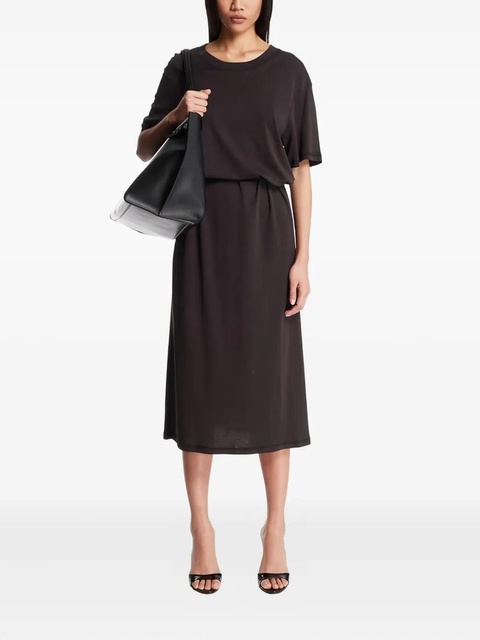 LEMAIRE tie-waist midi dress - Black - zdjęcie produktu nr 2