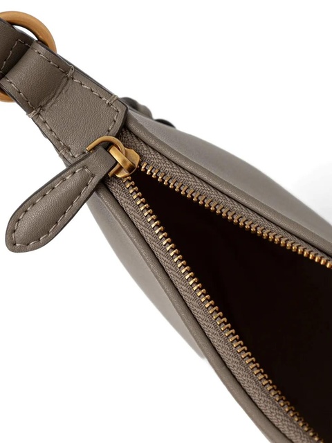 PINKO baby Half Moon leather shoulder bag - Grey - zdjęcie produktu nr 2