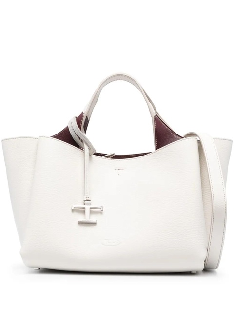 Tod's mini leather tote bag - White - zdjęcie produktu nr 1