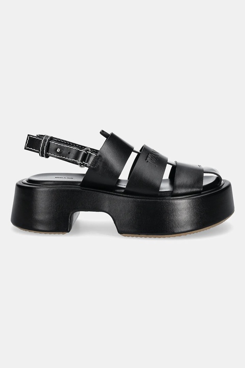 JW Anderson sandały skórzane damskie kolor czarny na platformie SN0099 LA0323 999 - zdjęcie produktu nr 2