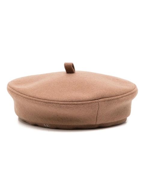 Ruslan Baginskiy stitched-logo beret - Brown - zdjęcie produktu nr 1