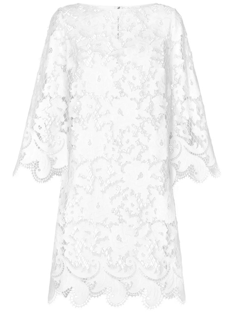 Dolce & Gabbana embroidered mesh minidress - White - zdjęcie produktu nr 1