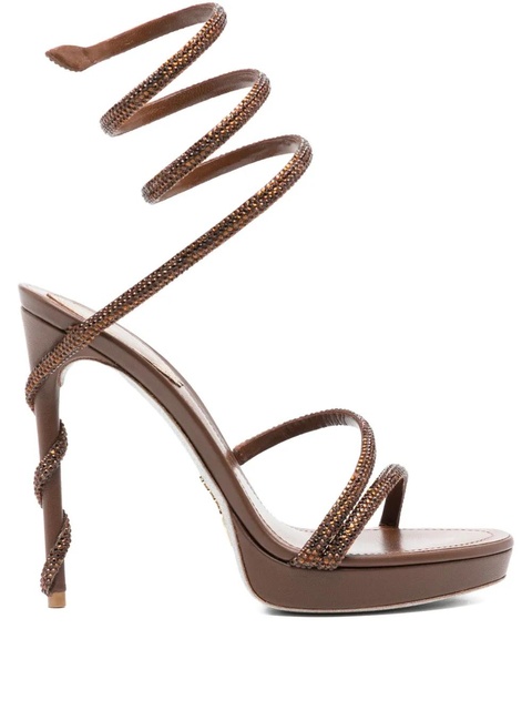 René Caovilla 120mm Margot sandals - Brown - zdjęcie produktu nr 1