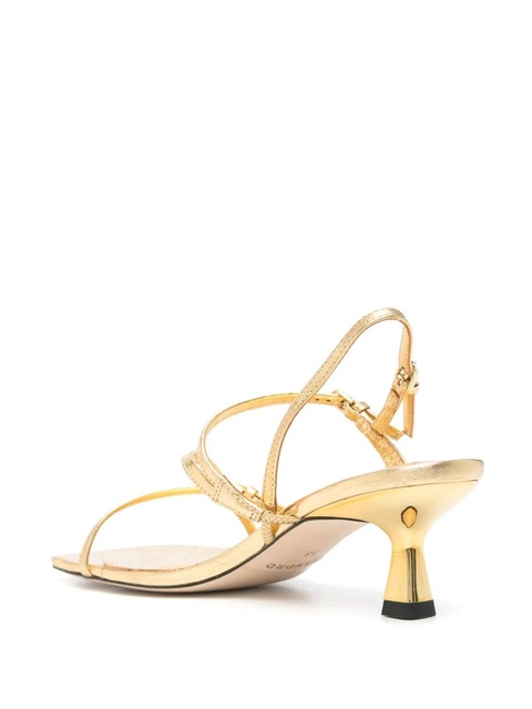 SANDRO 60mm leather sandals - Gold - zdjęcie produktu nr 2