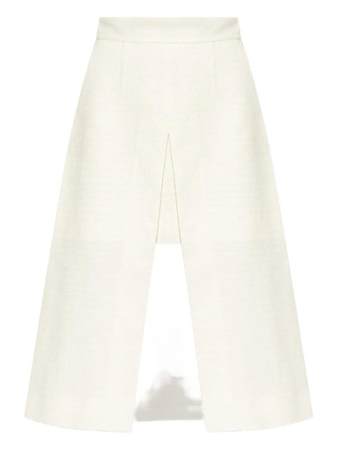 Dolce & Gabbana textured front-split skirt - White - zdjęcie produktu nr 1