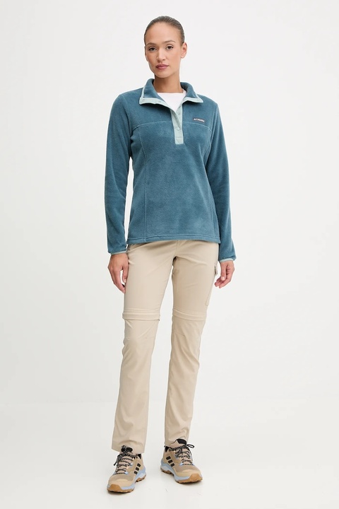 Columbia bluza sportowa Benton Springs kolor turkusowy wzorzysta 2085651 - zdjęcie produktu nr 2