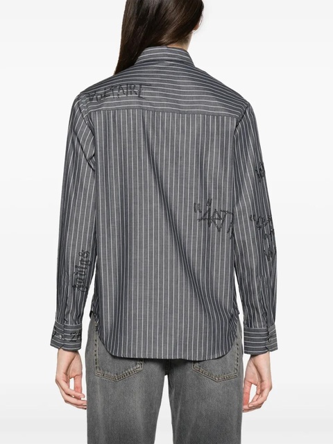 Zadig&Voltaire Taskiz rhinestone-embellished striped shirt - Black - zdjęcie produktu nr 2