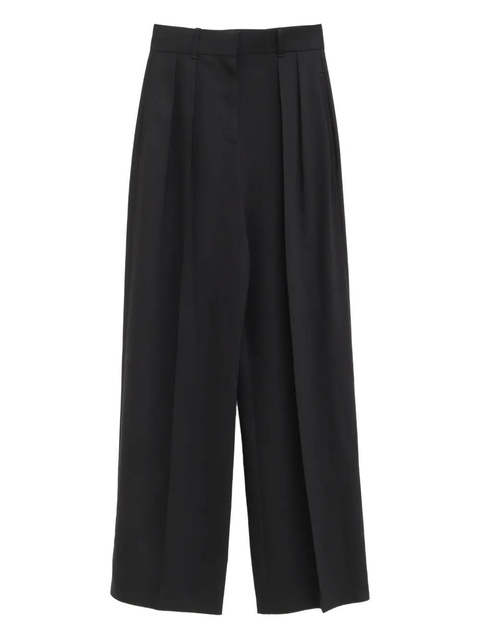 LOEWE pleated-front trousers - Black - zdjęcie produktu nr 1