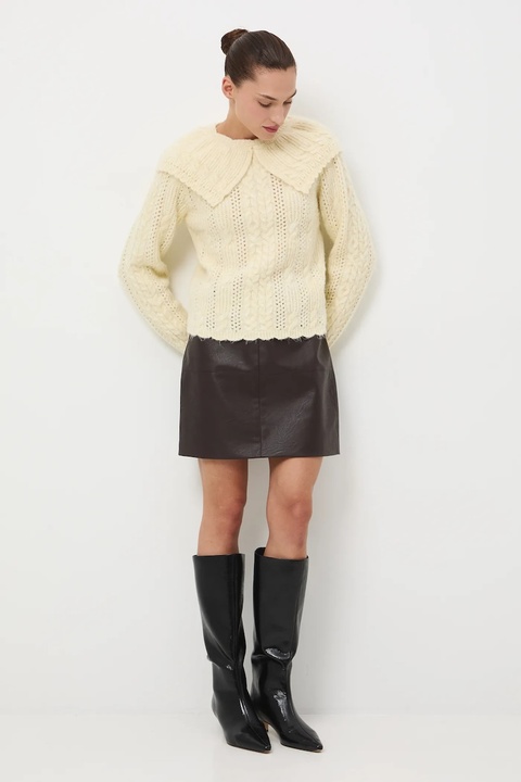 Medicine sweter damski kolor żółty - zdjęcie produktu nr 1