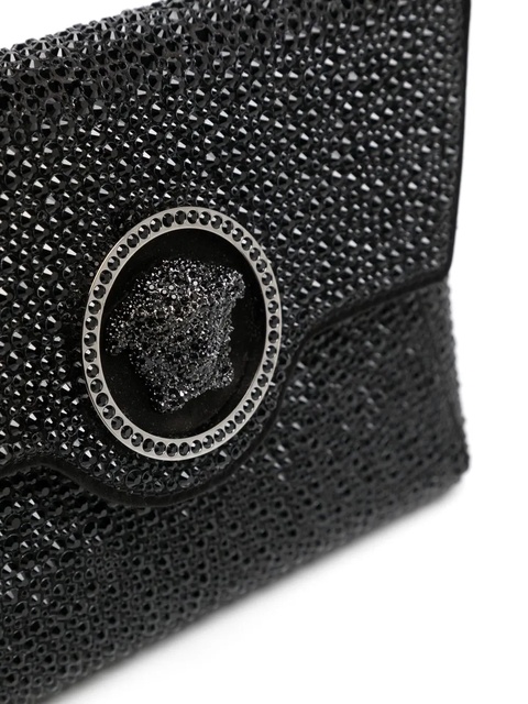 Versace La Medusa crystal envelope clutch - Black - zdjęcie produktu nr 2