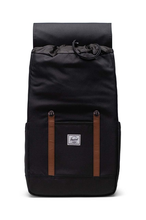 Herschel plecak Retreat™ kolor czarny duży gładki - zdjęcie produktu nr 2