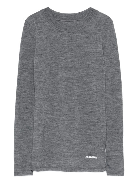Jil Sander long-sleeve top - Grey - zdjęcie produktu nr 1