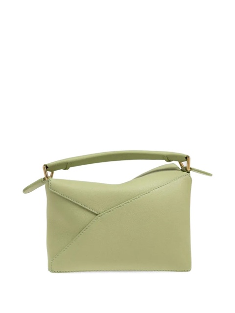 LOEWE mini Puzzle Edge tote bag - Green - zdjęcie produktu nr 2