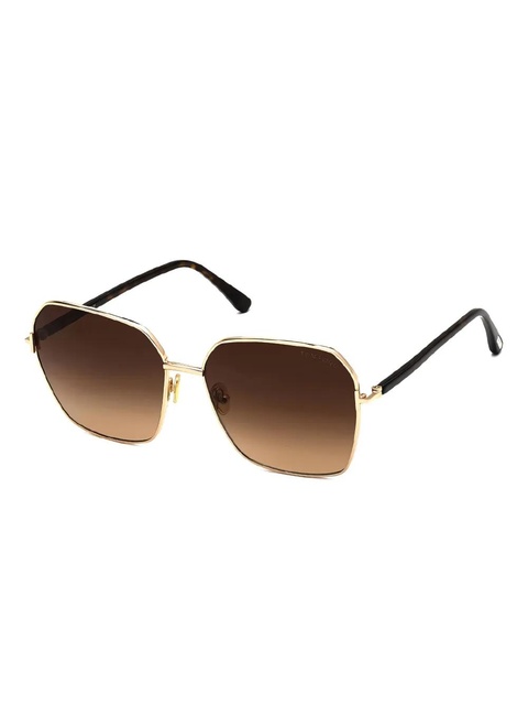 TOM FORD Eyewear Claudia square-frame sunglasses - Gold - zdjęcie produktu nr 2