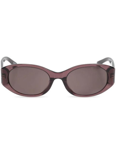 Balenciaga Eyewear logo-print sunglasses - Purple - zdjęcie produktu nr 1