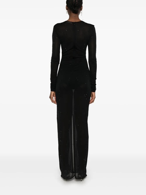 Blumarine sheer maxi dress - Black - zdjęcie produktu nr 2