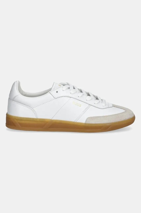 BOSS sneakersy skórzane Brenta kolor biały 50518001 - zdjęcie produktu nr 2