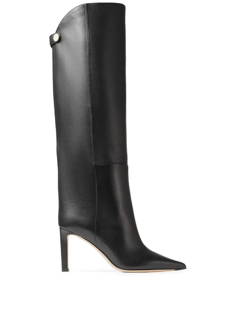 Jimmy Choo Alizze 85mm leather boots - Black - zdjęcie produktu nr 1