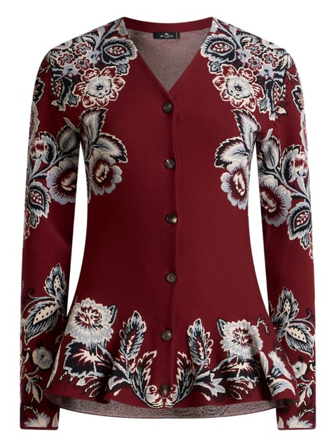 ETRO floral-pattern flared cardigan - zdjęcie produktu nr 1