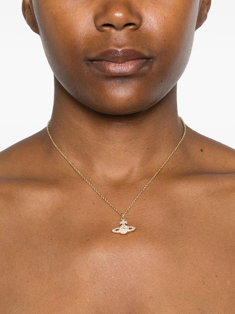 Vivienne Westwood crystal-embellished orb necklace - Gold - zdjęcie produktu nr 2
