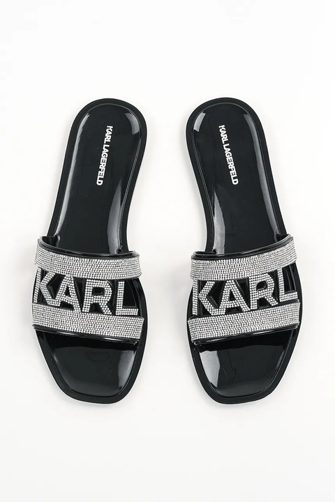 Karl Lagerfeld klapki JELLY III damskie kolor czarny KL80005S - zdjęcie produktu nr 2