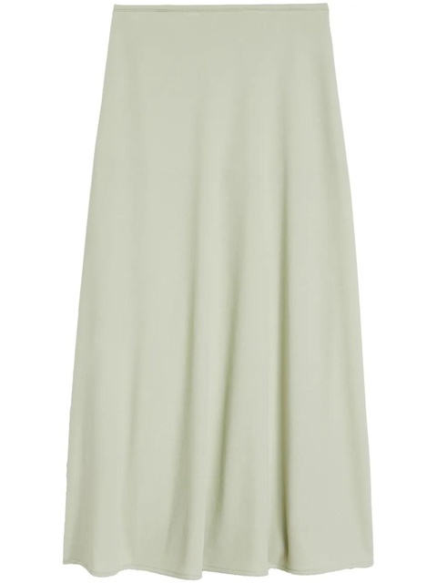 Jil Sander Flared zipped midi skirt - Green - zdjęcie produktu nr 1
