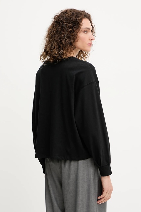 Dkny longsleeve bawełniany kolor czarny DJ5T1488 - zdjęcie produktu nr 2