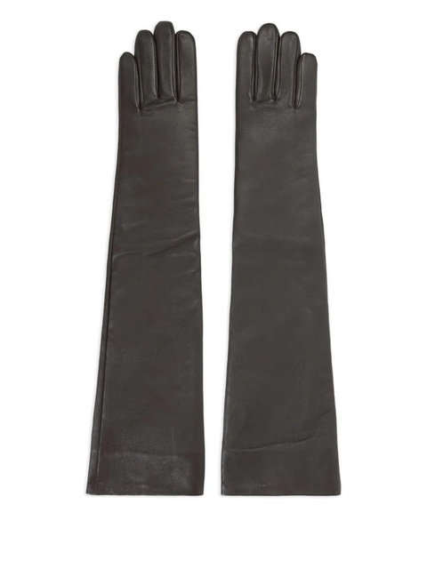 The Frankie Shop leather gloves - Brown - zdjęcie produktu nr 1