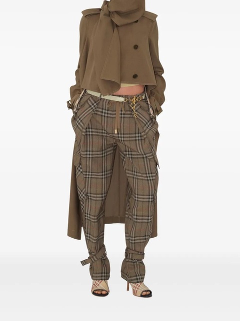 Burberry checked cargo trousers - Brown - zdjęcie produktu nr 2