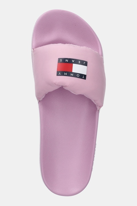 Tommy Jeans klapki TJW COMFY POOL SLIDE damskie kolor różowy EN0EN02854 - zdjęcie produktu nr 2