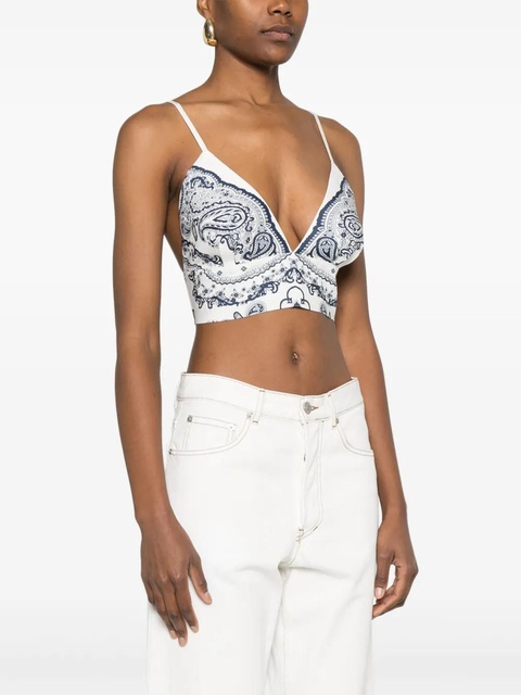 SANDRO paisley-print top - White - zdjęcie produktu nr 2