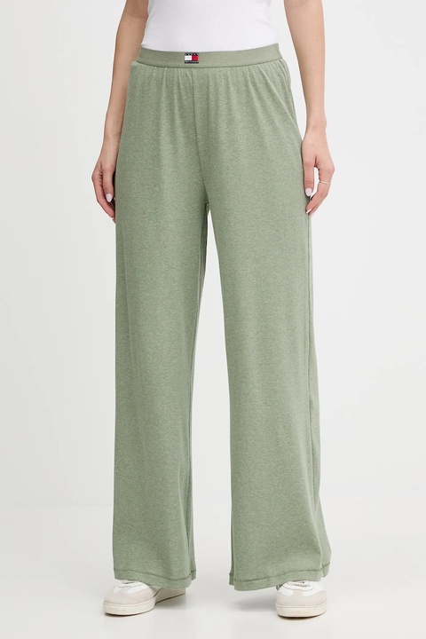 Tommy Hilfiger spodnie dresowe damskie kolor zielony melanżowe UW0UW06069 - zdjęcie produktu nr 1