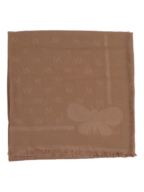 Weekend Max Mara DIRE fringed scarf - Brown - zdjęcie produktu nr 2