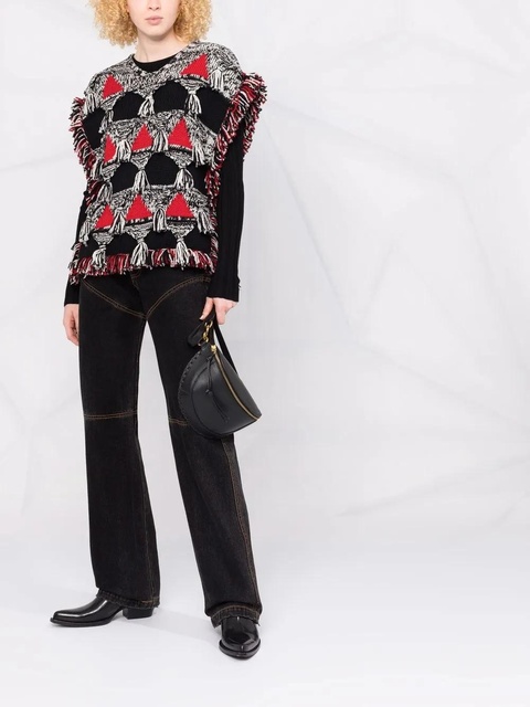 ETRO tassel-detail wool jumper - Black - zdjęcie produktu nr 1