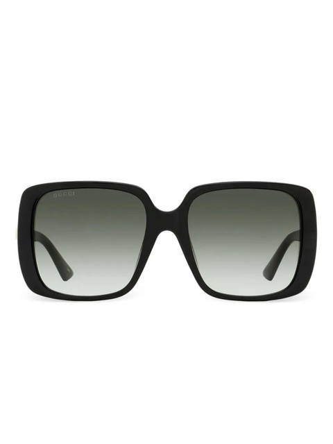 Gucci Eyewear square-frame logo sunglasses - Black - zdjęcie produktu nr 1