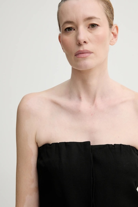 ISABELLE BLANCHE bluzka damska kolor czarny gładka IS25SS-C051-T004 - zdjęcie produktu nr 1